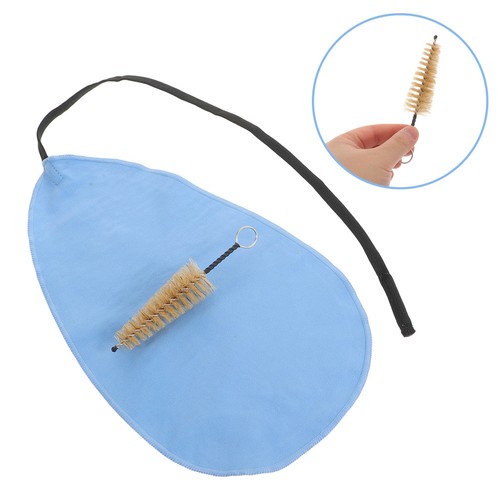 Clarinet swab and mouthpiece - and,